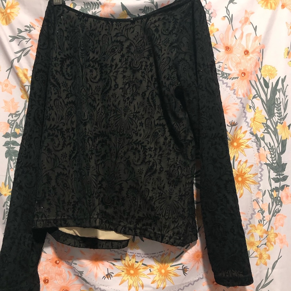 Emma James Black Long Sleeve Top